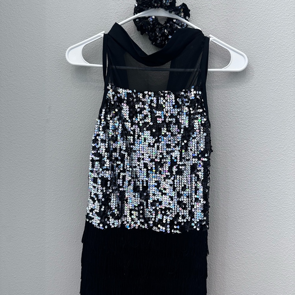 Weissman Black Sequin Dance Dress